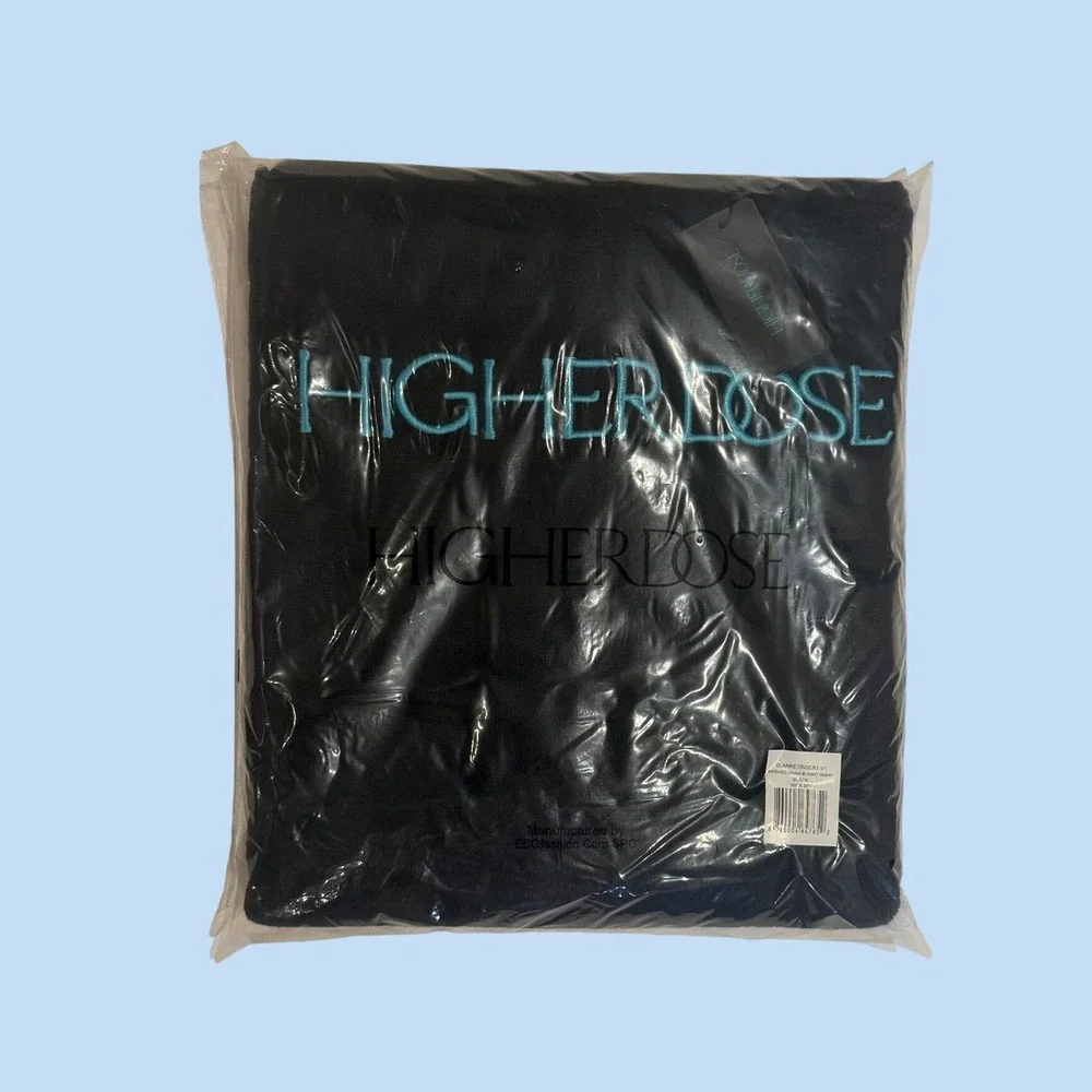 HigherDOSE Infrared Sauna Blanket Insert Black Cotton Bamboo BLANKETINSERT-V1